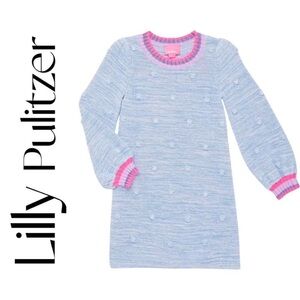 Lilly Pulitzer Verna Sweater Dress Blue / Pink XL